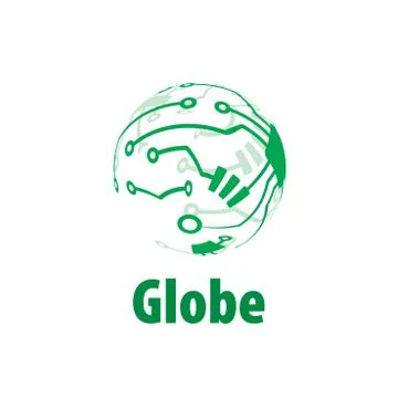 Vector logo globe Stockillustratie
