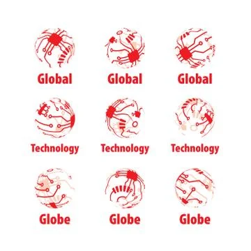 Vector logo globe イラスト素材