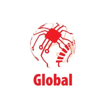 Vector logo globe Illustrazione stock