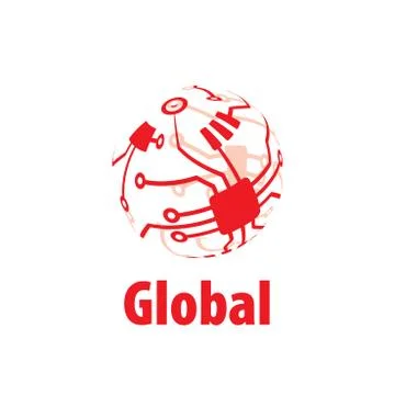 Vector logo globe Stock Illustration