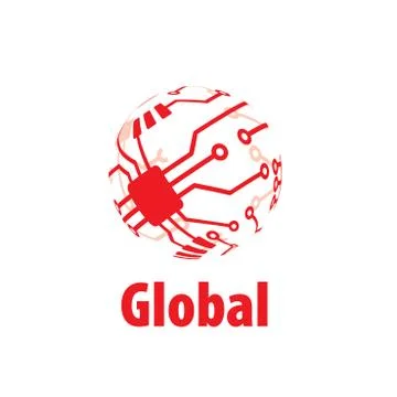 Vector logo globe Stock Illustration