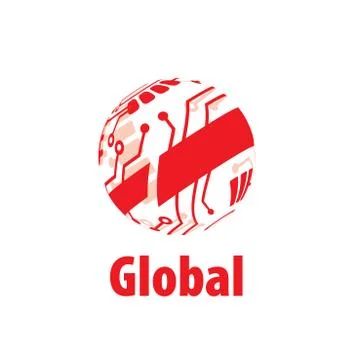 Vector logo globe Stockillustratie