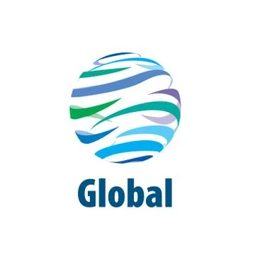 Vector logo globe Illustrazione stock