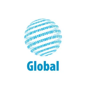 Vector logo globe Illustrazione stock