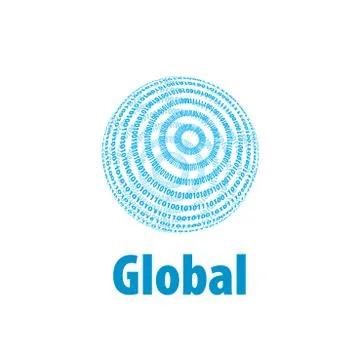 Vector logo globe 스톡 일러스트