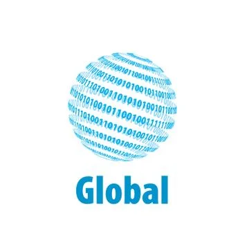 Vector logo globe Stock Illustration