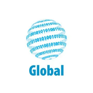 Vector logo globe Illustrazione stock