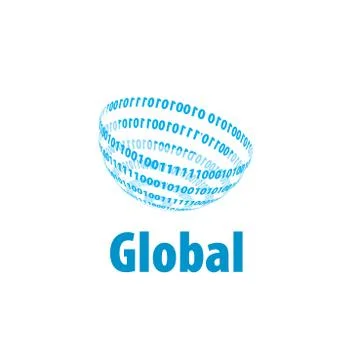 Vector logo globe Stock Illustration