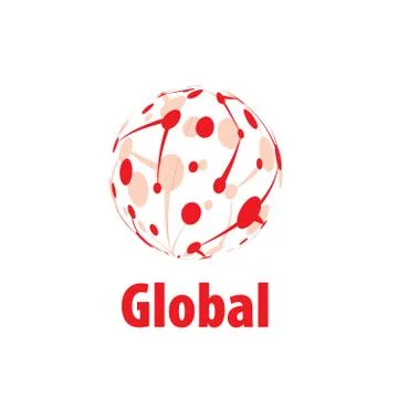 Vector logo globe Stockillustratie