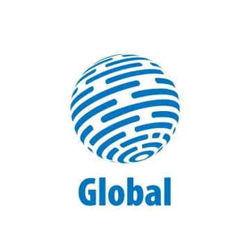 Vector logo globe Stock Illustration
