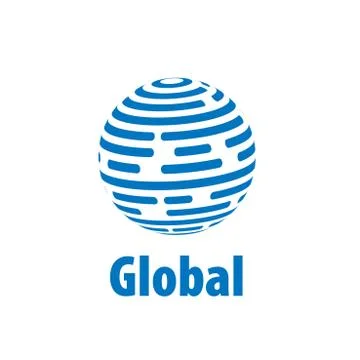 Vector logo globe Illustrazione stock