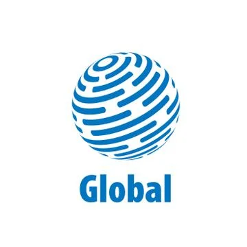 Vector logo globe Stock Illustration