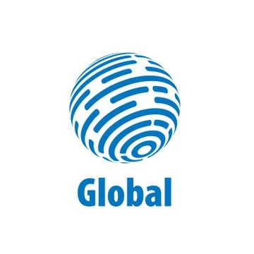 Vector logo globe Illustrazione stock