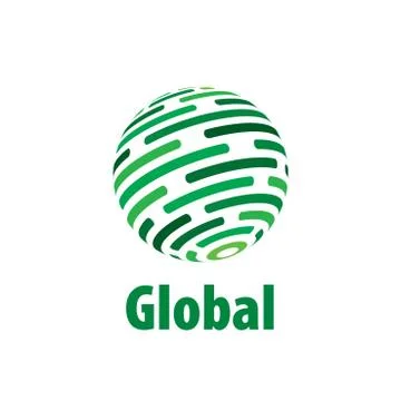 Vector logo globe Stock Illustration