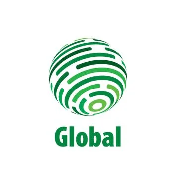 Vector logo globe Illustrazione stock
