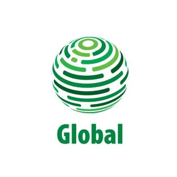 Vector logo globe Stock Illustration