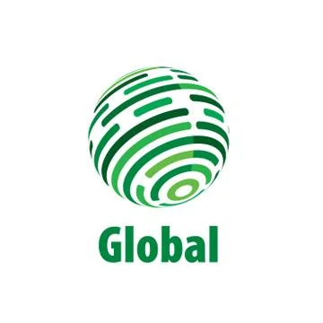 Vector logo globe Stock Illustration