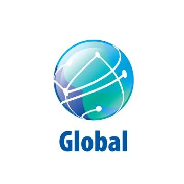 Vector logo globe Stock Illustration