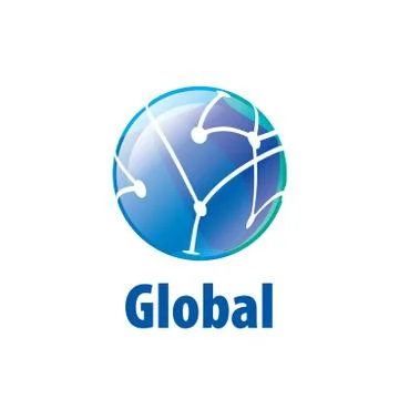 Vector logo globe 스톡 일러스트