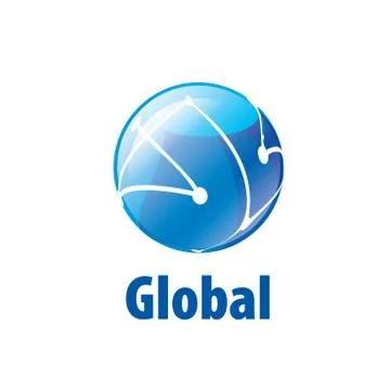 Vector logo globe Illustrazione stock