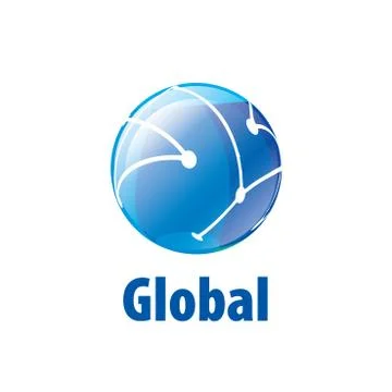 Vector logo globe Illustrazione stock