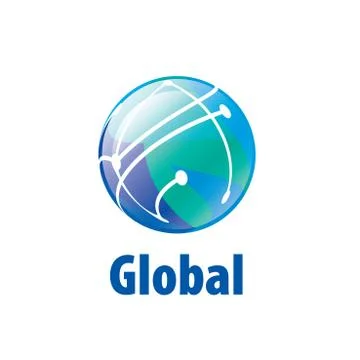 Vector logo globe Stock Illustration