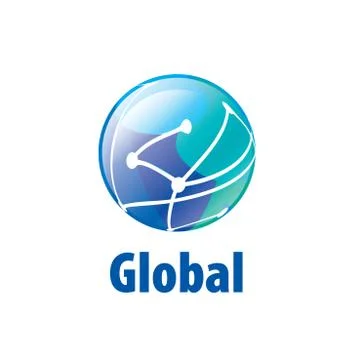 Vector logo globe Stock Illustration