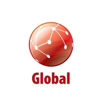 Vector logo globe Illustrazione stock