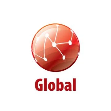 Vector logo globe Stockillustratie