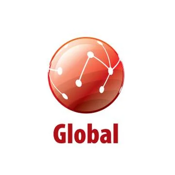 Vector logo globe Illustrazione stock