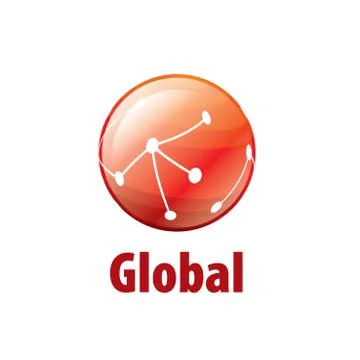 Vector logo globe Stock Illustration