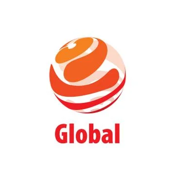 Vector logo globe Stock Illustration