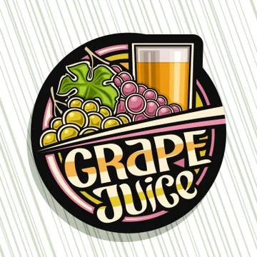 Vector logo for Grape Juice Stock Illustration