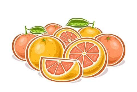 Vector logo for Grapefruits Stock Illustration