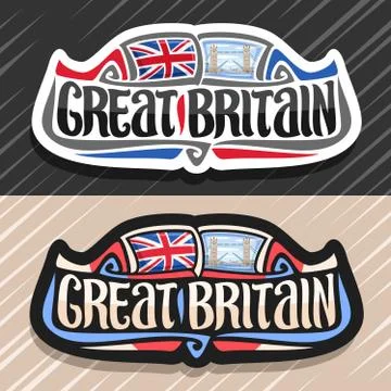 Vector logo for Great Britain Stock-Illustration