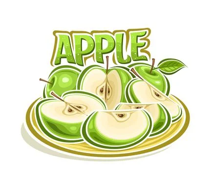 Vector logo for Green Apple Stock-Illustration