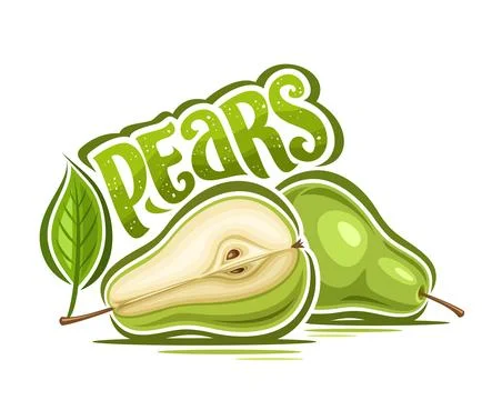 Vector logo for Green Pears Stock Illustration