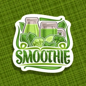 Vector logo for green Smoothie Stock Illustration