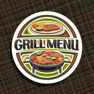 Vector logo for Grill Menu Stock Illustration