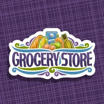 Vector logo for Grocery Store Stock Illustration