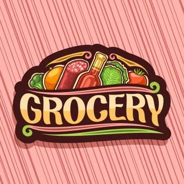 Vector logo for Grocery Store Stock Illustration