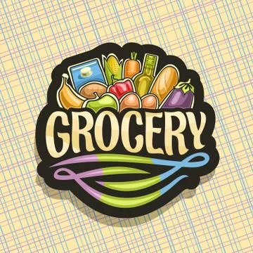 Vector logo for Grocery Store Stock Illustration
