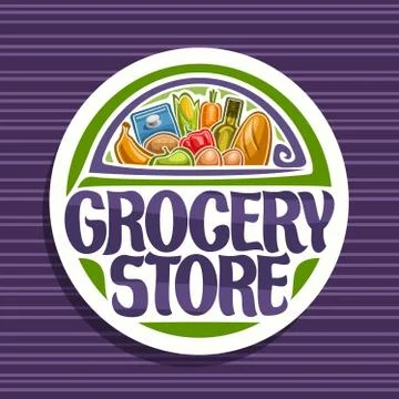 Vector logo for Grocery Store Stock Illustration