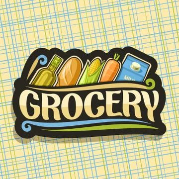 Vector logo for Grocery Store Stock Illustration
