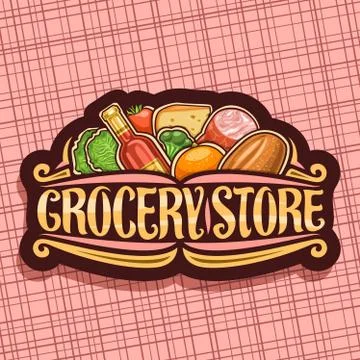 Vector logo for Grocery Store Stock Illustration