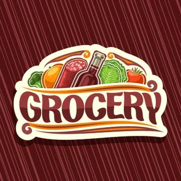 Vector logo for Grocery Store Stock Illustration