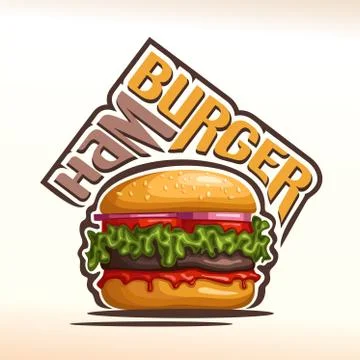 Vector logo for Hamburger Stock Illustration