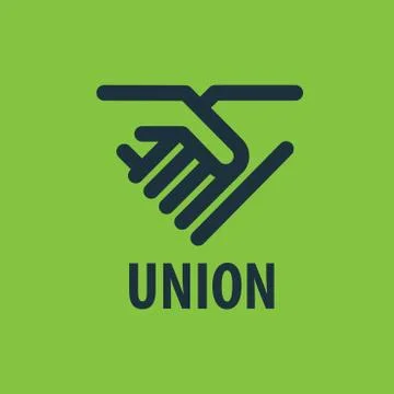 Vector logo handshake Stock Illustration