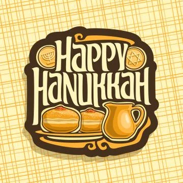 Vector logo for Hanukkah Stock Illustration