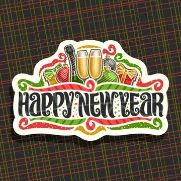 Vector logo for Happy New Year Stock Illustration